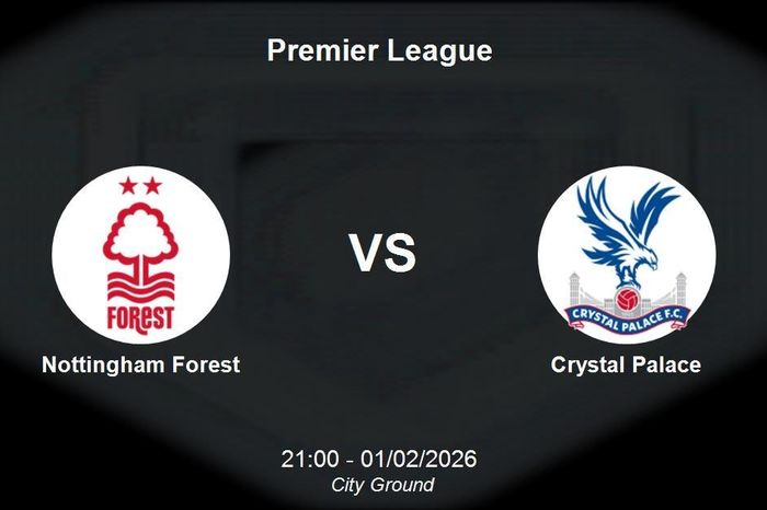 Nhận định Nottingham Forest vs Crystal Palace - Premier League: Cuộc chiến trụ hạng tại City Ground