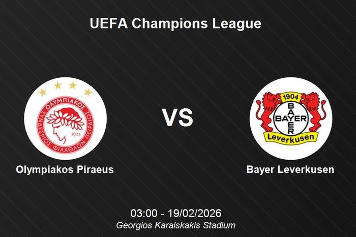Nhận định Olympiakos vs Bayer Leverkusen - Đại chiến giành vé đi tiếp tại Champions League