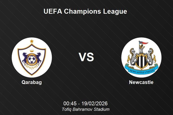 Nhận định Qarabag vs Newcastle - Vòng bảng UEFA Champions League