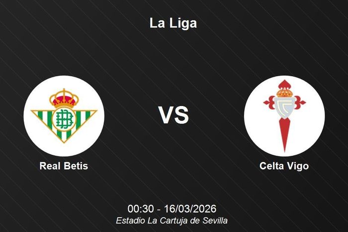 Nhận định Real Betis vs Celta Vigo - Đại chiến top 6 tại La Liga
