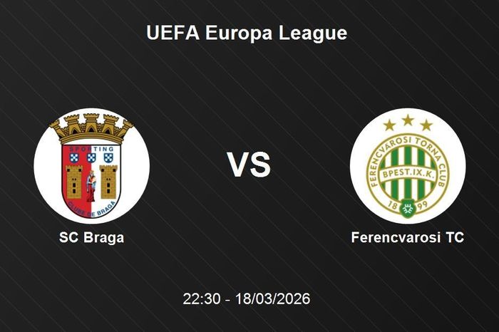 Nhận định SC Braga vs Ferencvarosi TC - UEFA Europa League: Thử thách cho đội chủ nhà