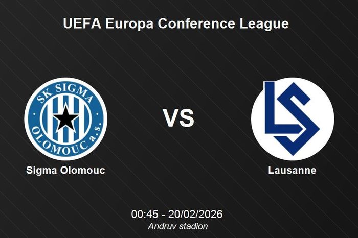 Nhận định Sigma Olomouc vs Lausanne - UEFA Europa Conference League
