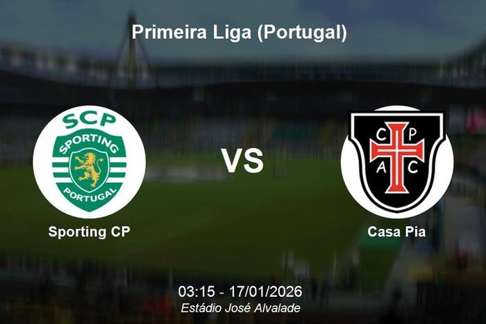 Nhận định Sporting CP vs Casa Pia - Primeira Liga