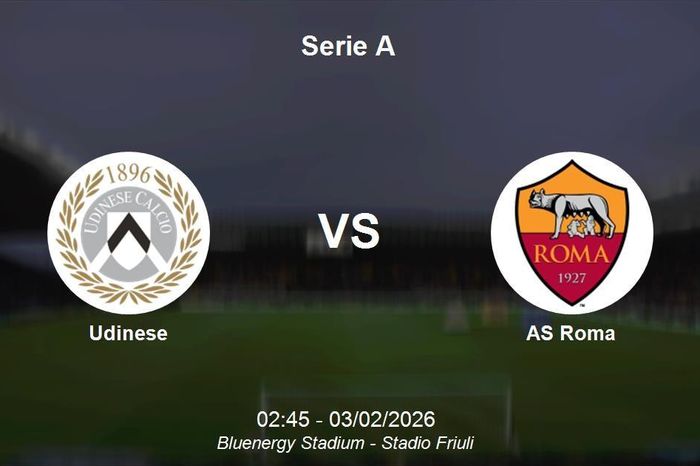 Nhận định Udinese vs AS Roma - Serie A