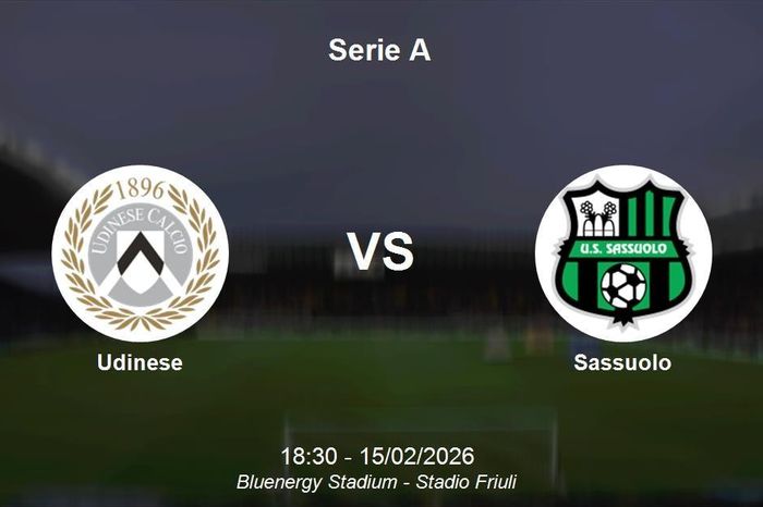 Nhận định Udinese vs Sassuolo - Vòng 25 Serie A: Điểm tựa sân nhà Friuli