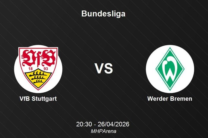 Nhận định VfB Stuttgart vs Werder Bremen - Bundesliga 20:30 ngày 26/04