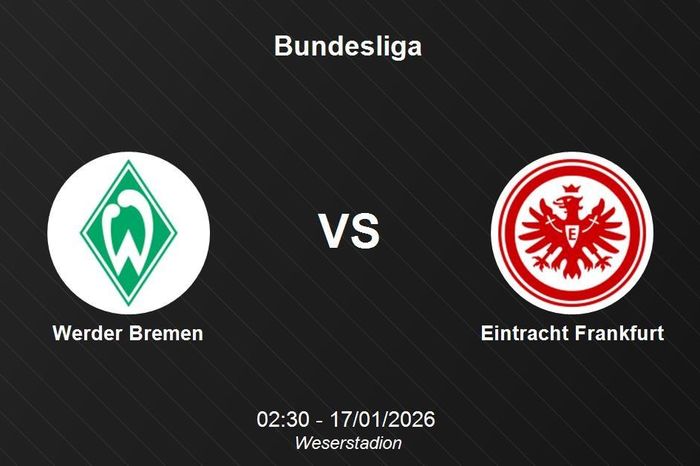 Nhận định Werder Bremen vs Eintracht Frankfurt - Bundesliga