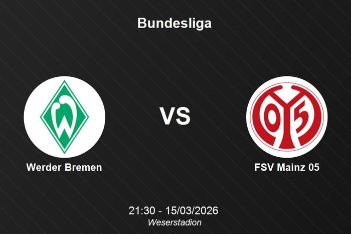 Nhận định Werder Bremen vs FSV Mainz 05: Đại chiến trụ hạng tại Weserstadion - Bundesliga