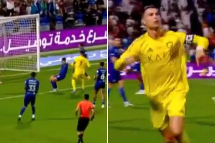 Ronaldo có 'hành động lạ' khi ghi bàn sau 'nổi loạn'