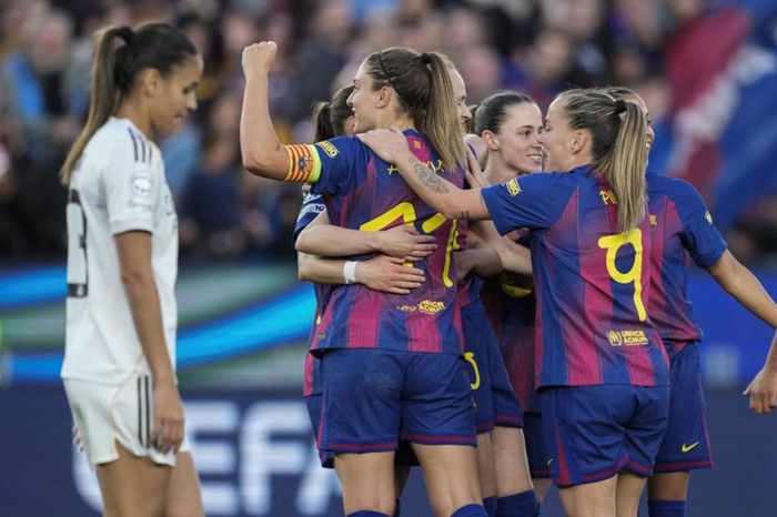 Tứ kết Champions League nữ: Barcelona vùi dập kình địch Real Madrid 6-0